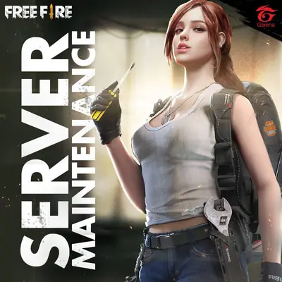 Game server maintenance notice art