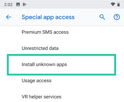 Installing an APK file on Android